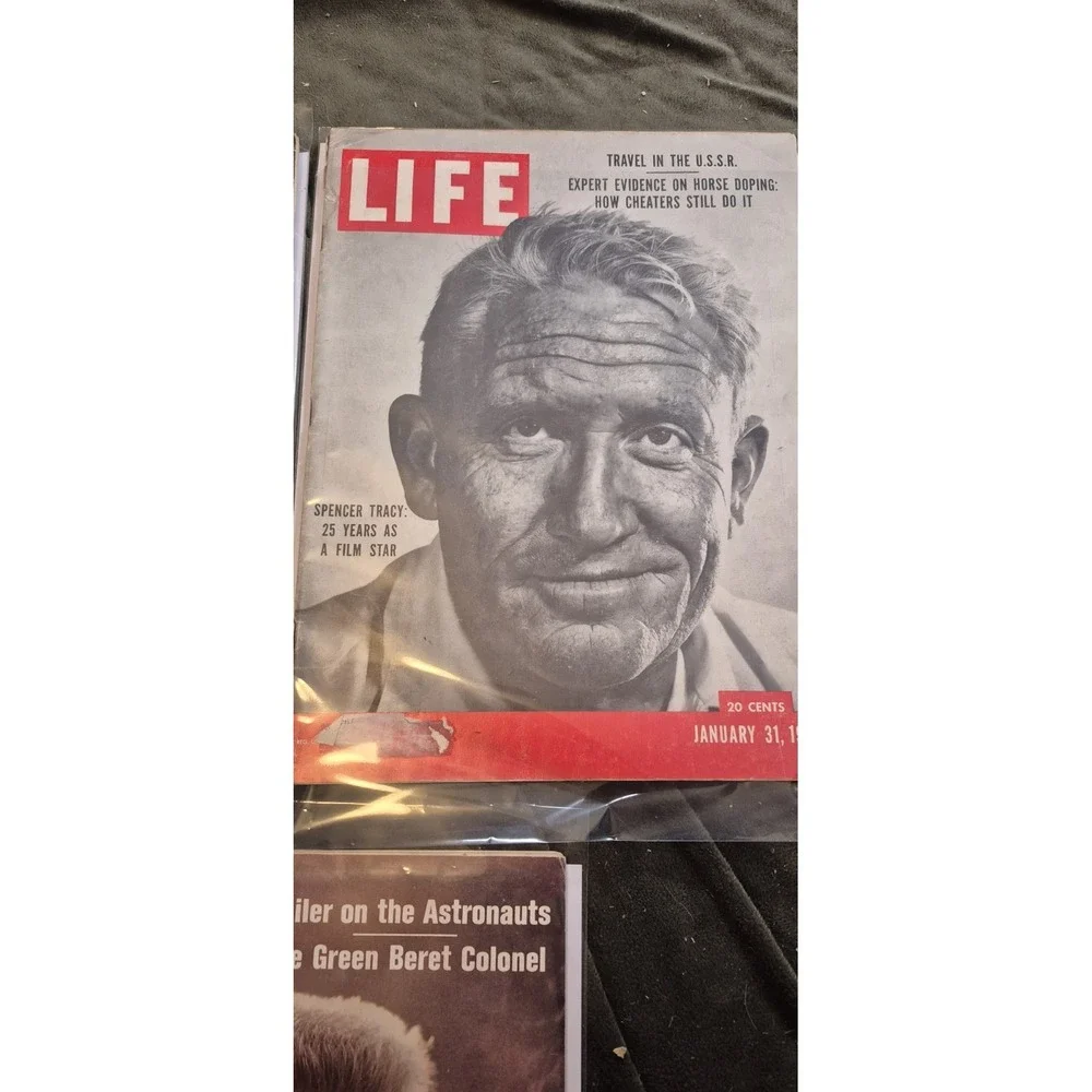 Vintage LIFE Magazine Lot of 3 Complete 1955 1969 Spencer Tracy Green Beret